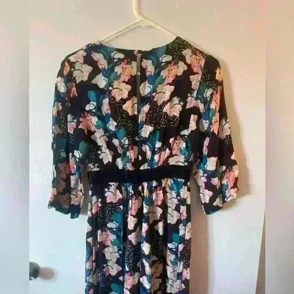 Anthropology Blank London floral hibiscus Jumpsuit size XS - Picture 3 of 5